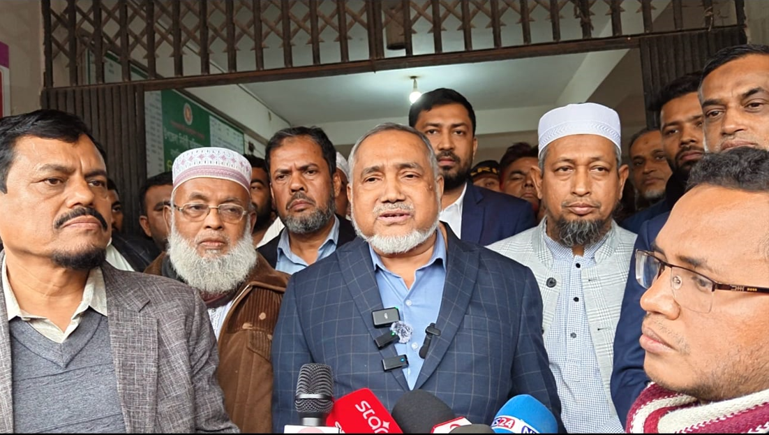 কুমিল্লা-১১ আসনে জামায়াত প্রার্থী ডা.তাহের এর মনোনয়নপত্র দাখিল